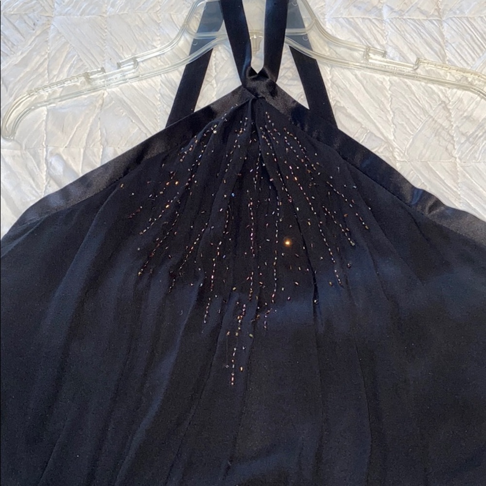 Silk Nine West black dress with embellishments